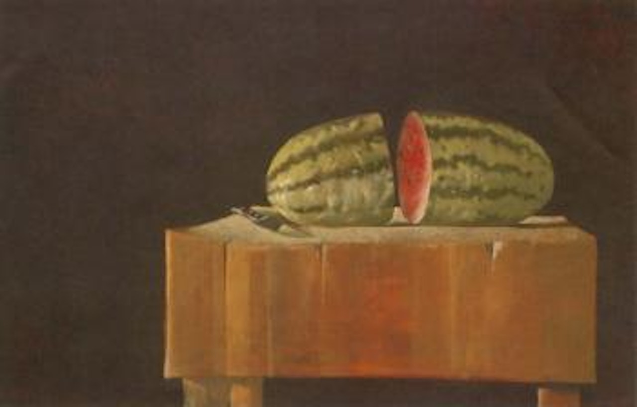 The butcher block by Julio Larraz