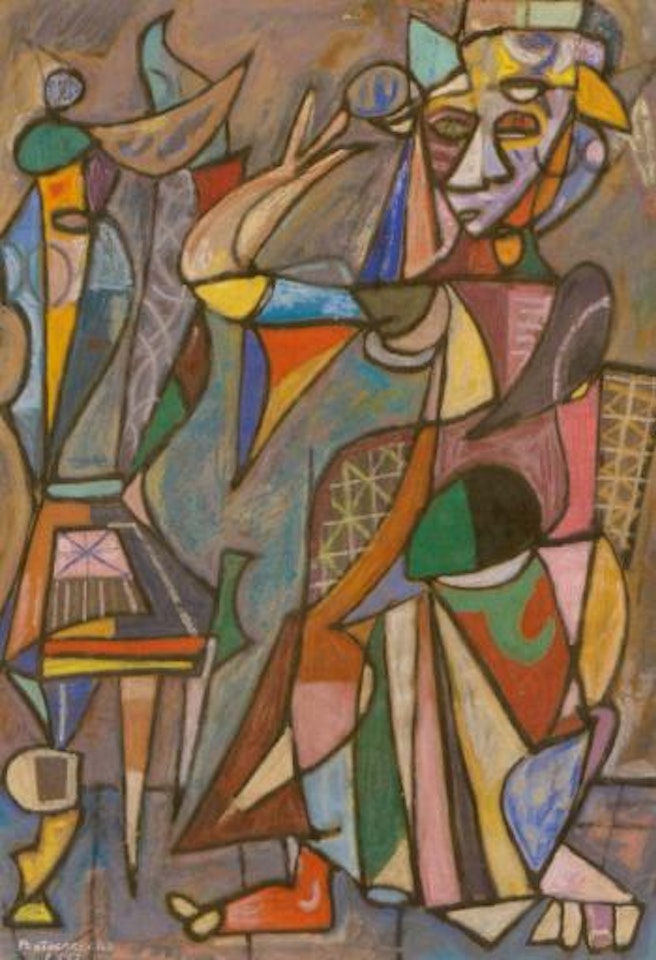 Figural composition by René Portocarrero
