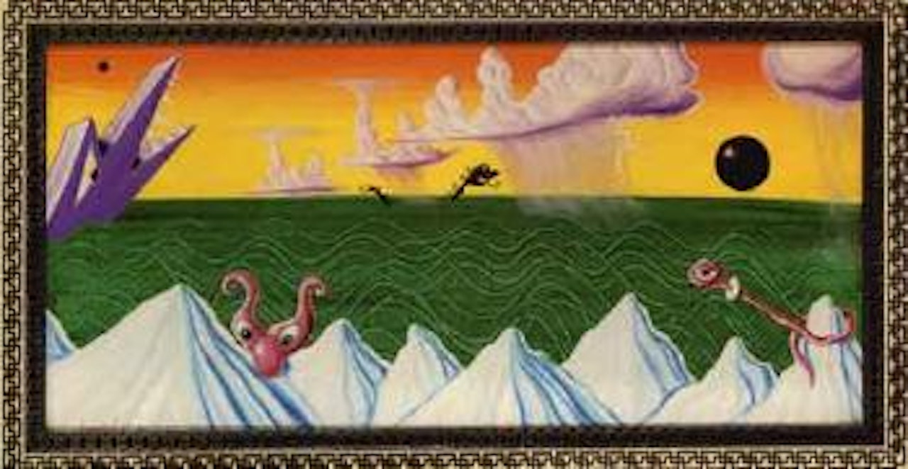 Glacialo warmino electricidage by Kenny Scharf