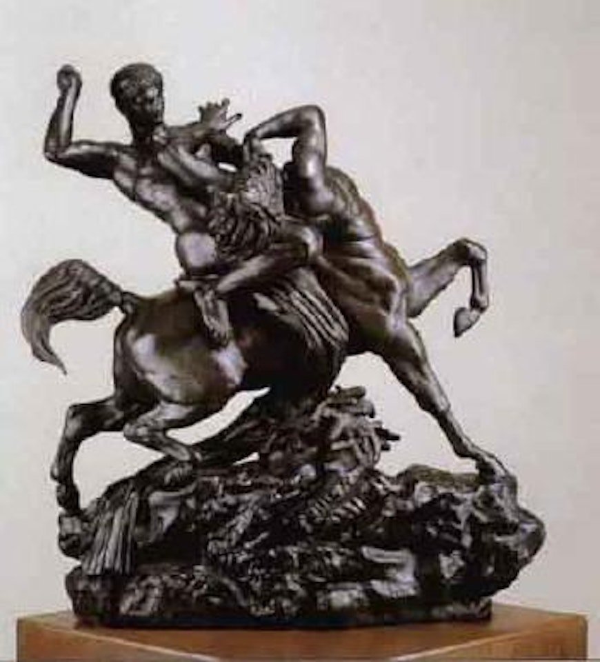 Thesee combattant le centaure Bienor by Antoine-Louis Barye