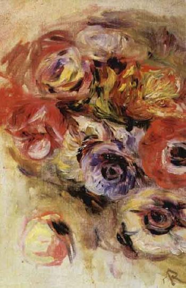 Bouquet d'anemones by Pierre-Auguste Renoir