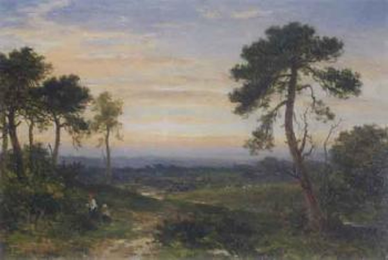 Evening on a Surrey Heath by Benjamin Williams Leader