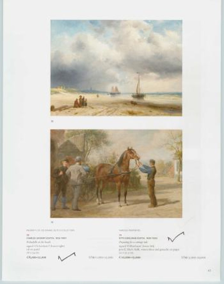 Preparing for a carriage ride by Otto Eerelman