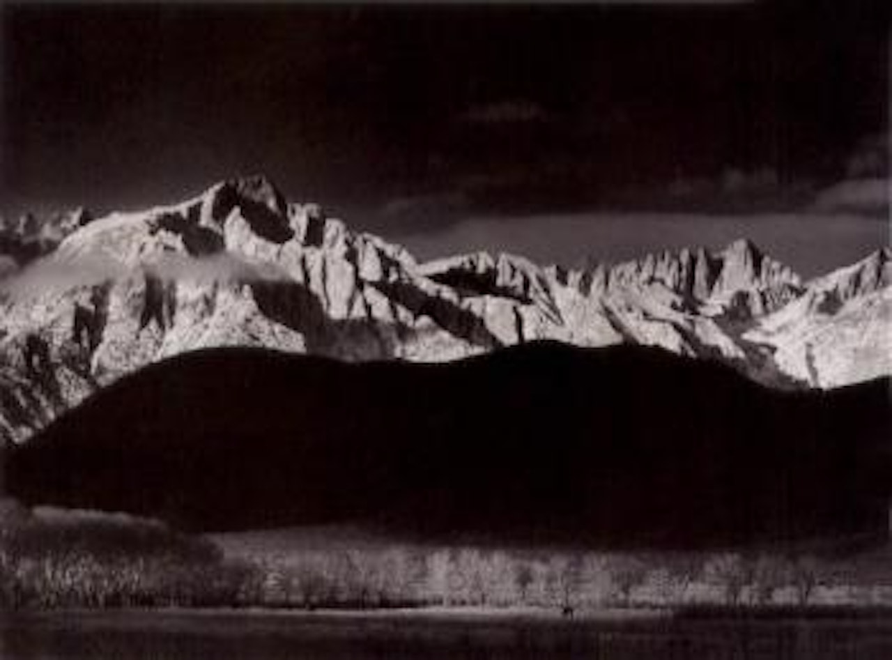 Winter sunrise, Lone Pine, California by Ansel Adams