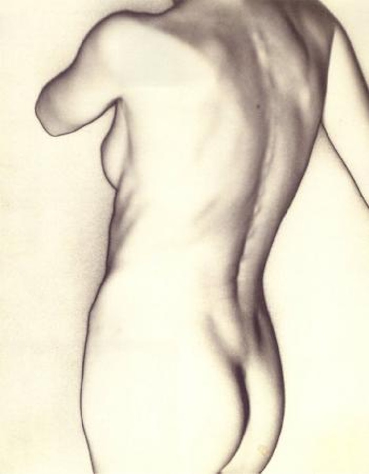 Solarization - nude torso by Man Ray