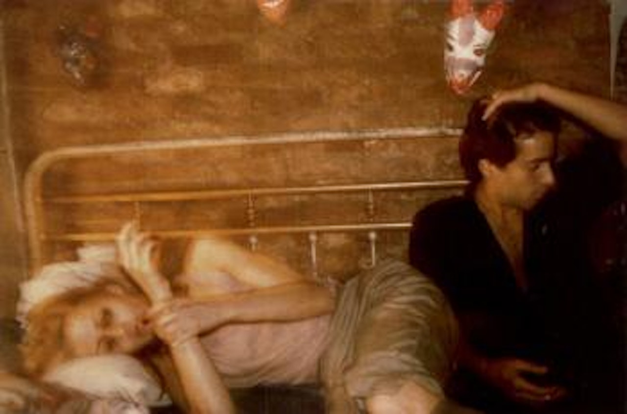 Greer and Robert on the bed, NYC by Nan Goldin