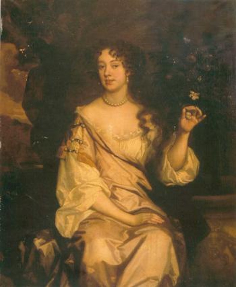 Portrait of Anne Capel, three-quarter-length, seated by an orange tree by Sir Peter Lely