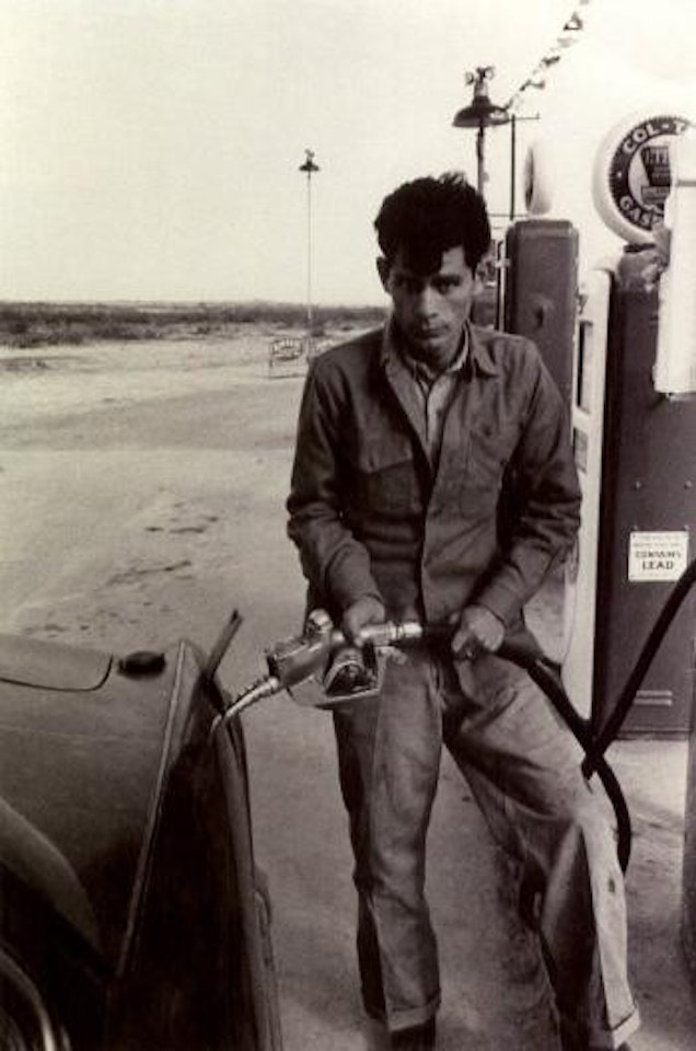 Gas station attendants by Robert Frank