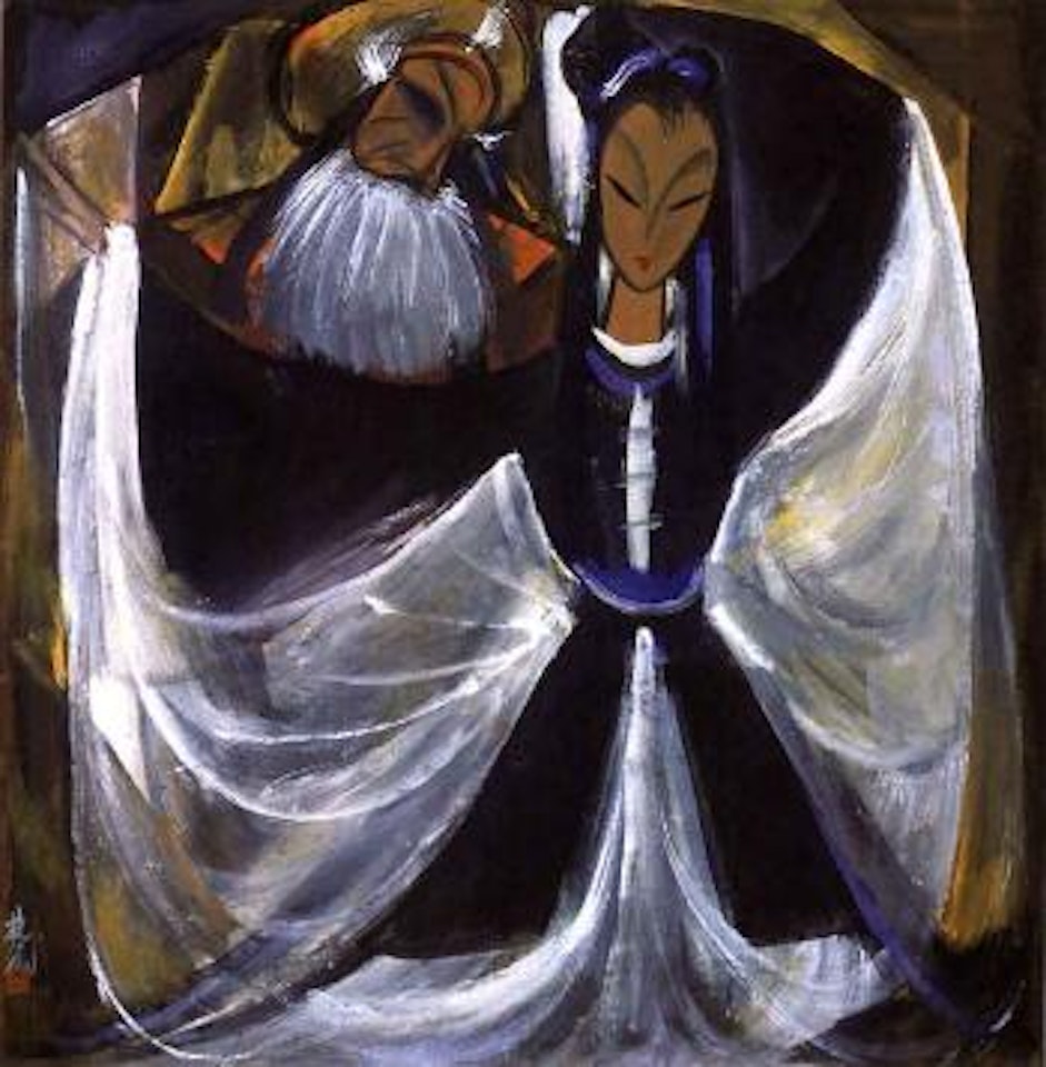 Opera figures by Lin Fengmian