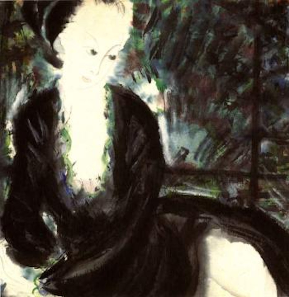 Reclining lady by Lin Fengmian