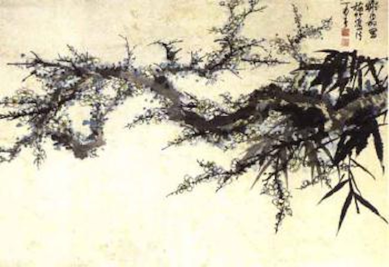 Plum blossom and bamboo by Xie Zhiliu