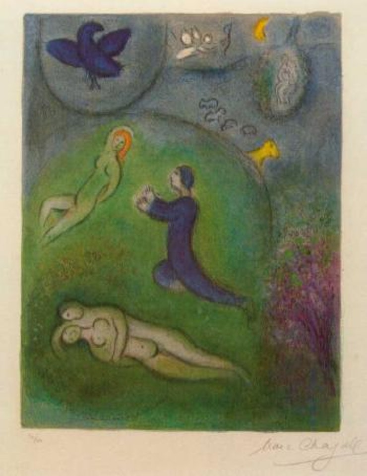 Daphnis and Lycenion by Marc Chagall