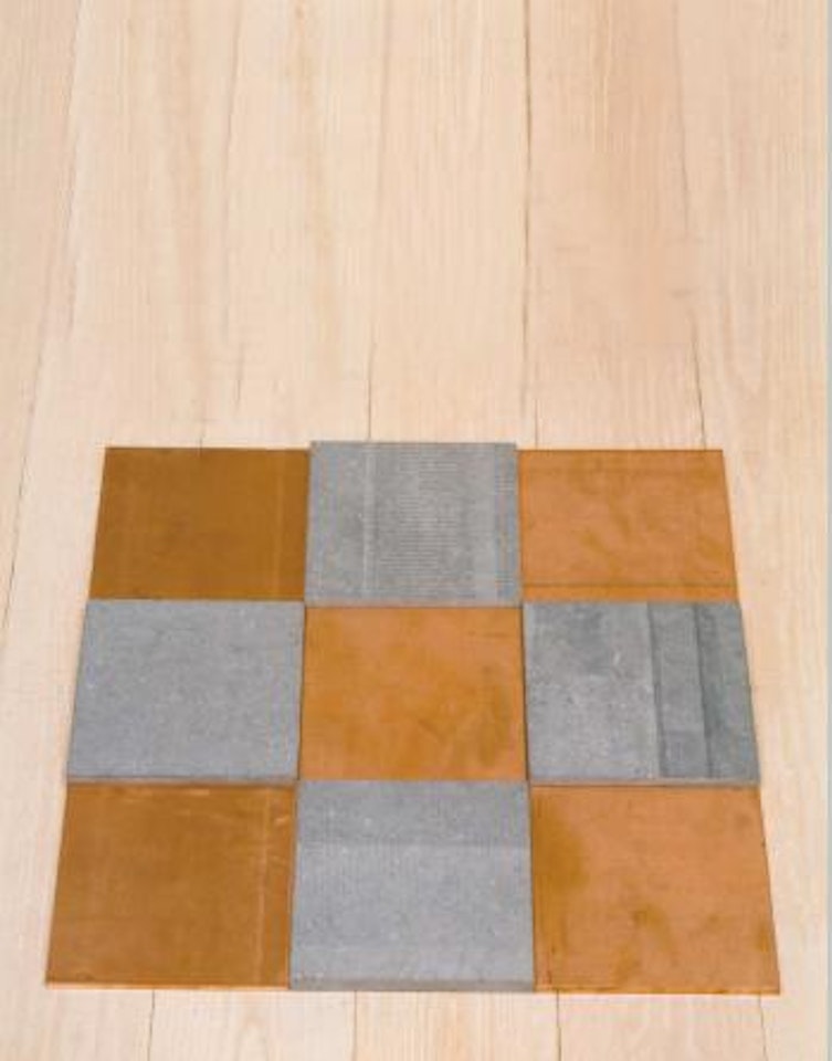 Copper blue even niner by Carl Andre