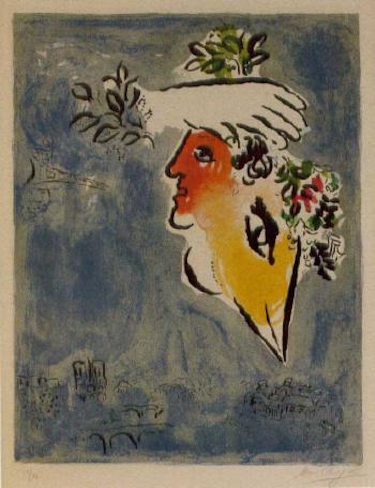 Blue sky by Marc Chagall
