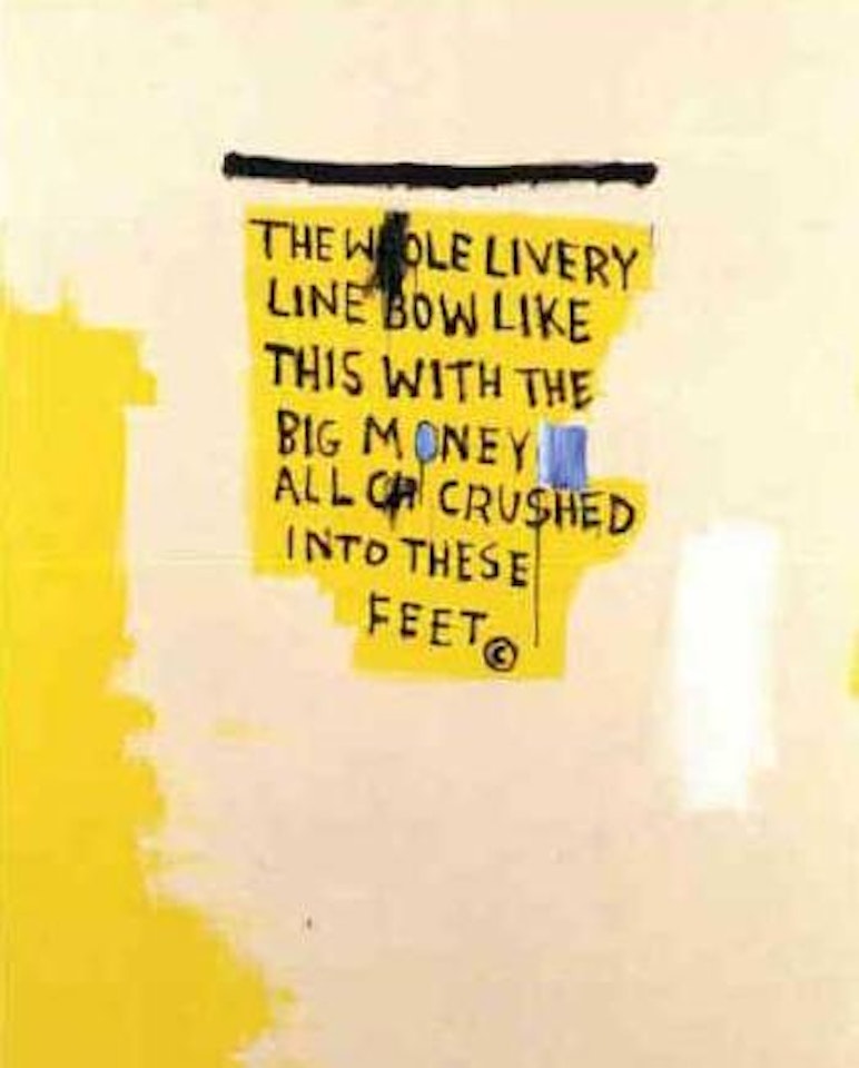 Whole livery line by Jean-Michel Basquiat