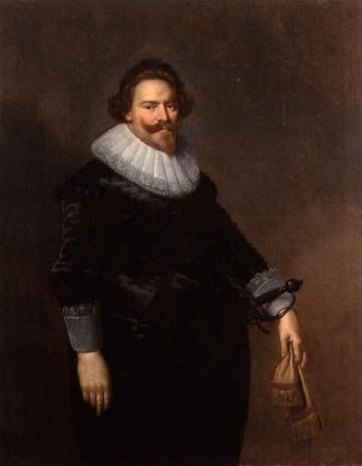 Portrait of Ernst van Reede. Portrait of his wife Elisabeth van Utenhove by Paulus Moreelse