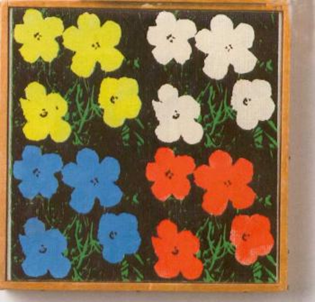 Andy Warhol four flowers by Richard Pettibone