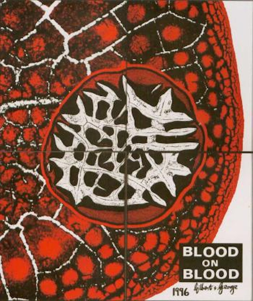 Blood on blood by Gilbert & George