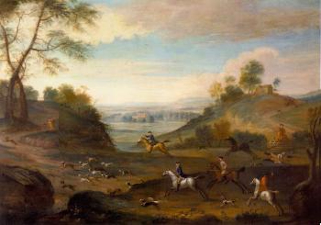 Hare hunt by German School