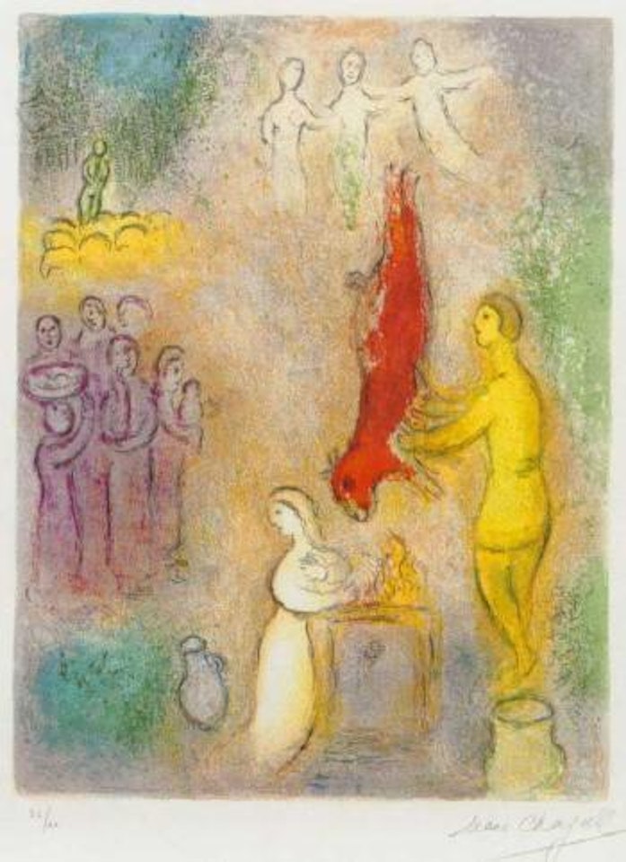 Sacrifices made to the nymphs by Marc Chagall