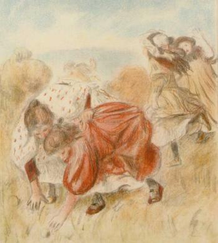 Enfants jouant a la balle by Pierre-Auguste Renoir
