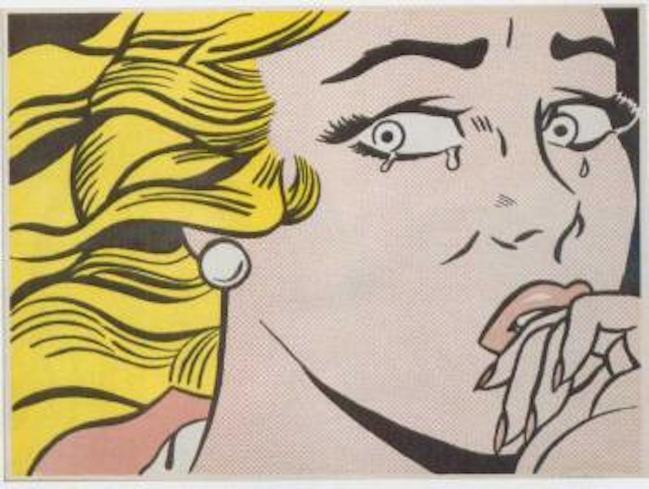 Crying girl by Roy Lichtenstein