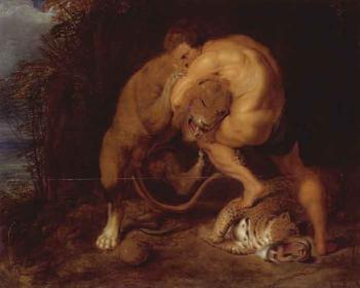 Hercules and Nemaean Lion by Peter Paul Rubens