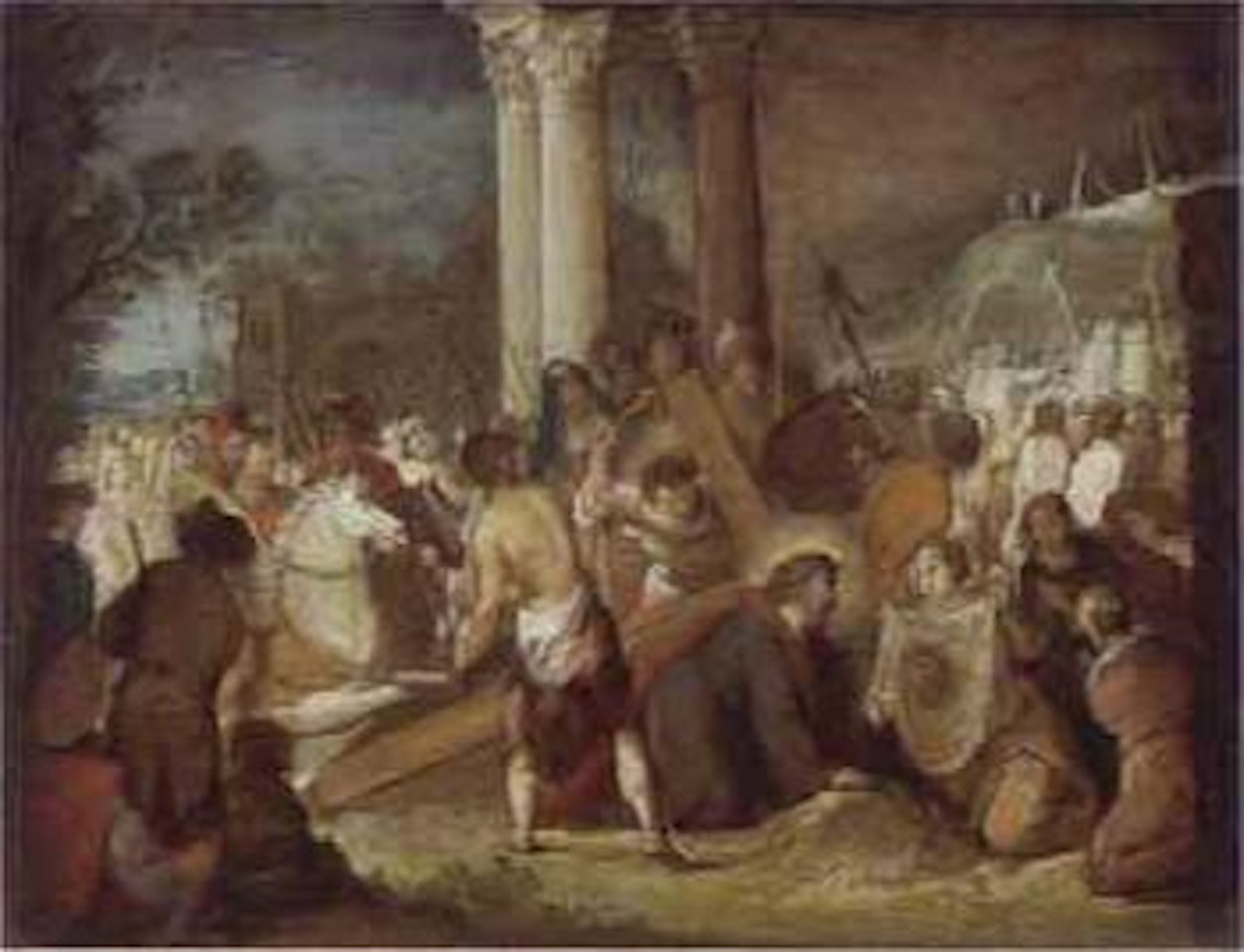 Christ falling under cross and Veronica with sudarium by Frans Francken II