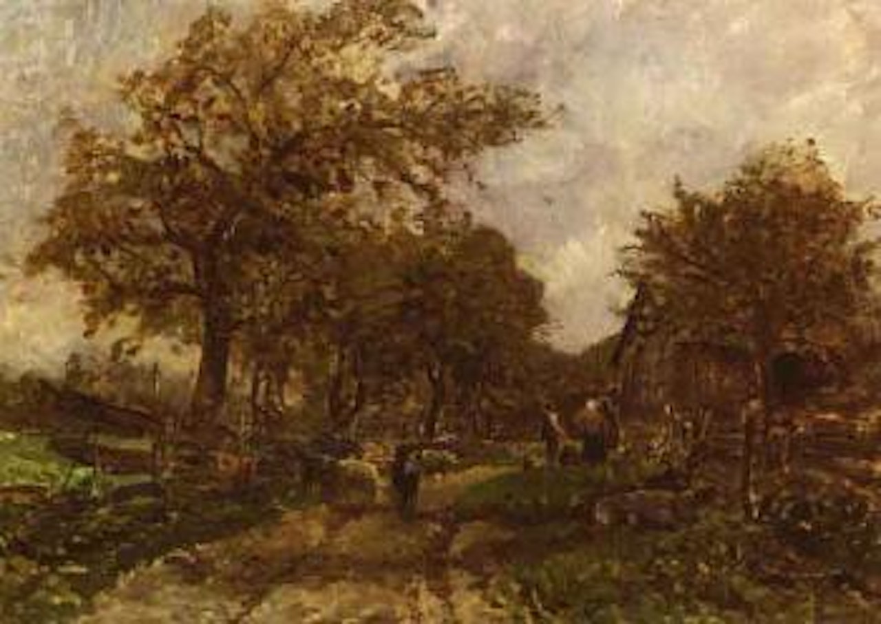Country scene by Olga Wisinger-Florian