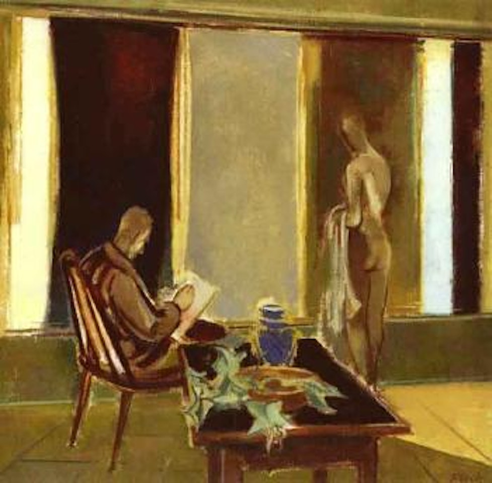 Artist and model I by Joseph Floch