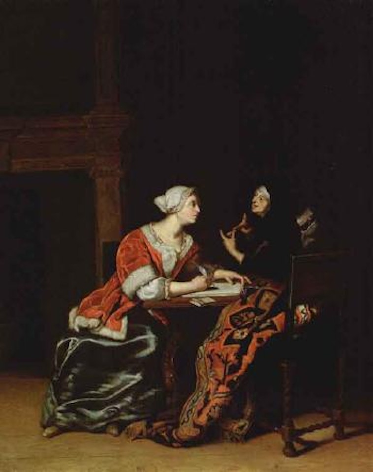 Dictating a letter by Willem van Mieris