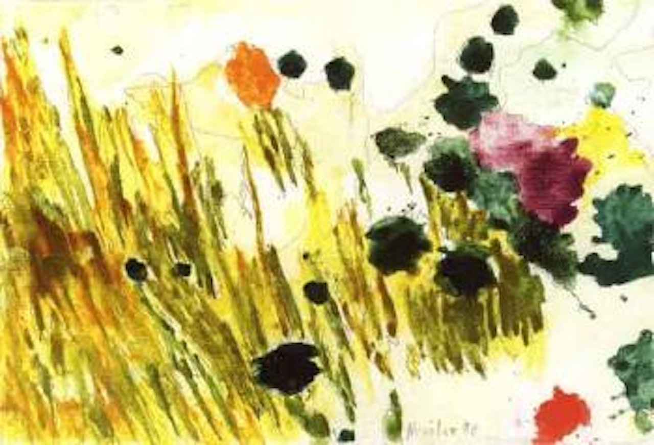 Grass and flowers by Max Weiler