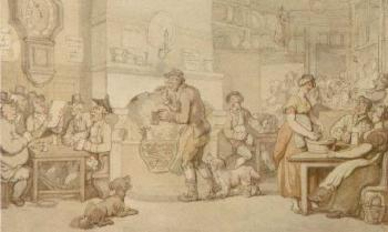 Tavern scene by Thomas Rowlandson
