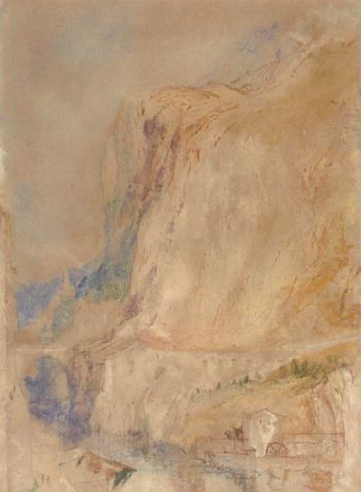 Watermill in an alpine valley by Joseph Mallord William Turner