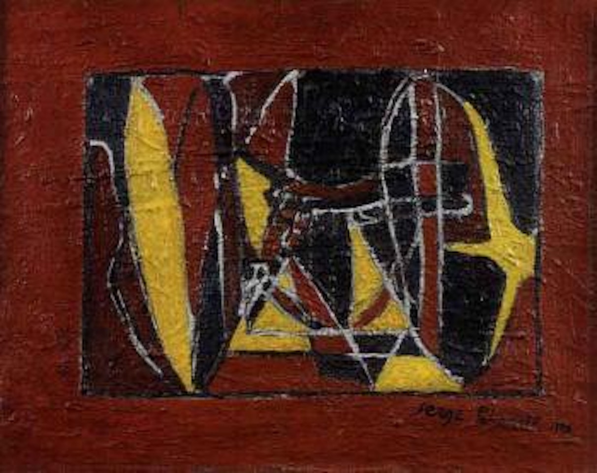 Composition abstraite. Immeuble a Paris by Serge Poliakoff