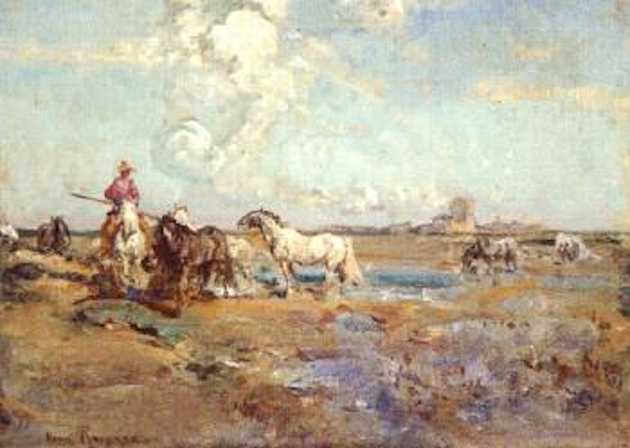 Paysage de Camargue by Henri Émilien Rousseau