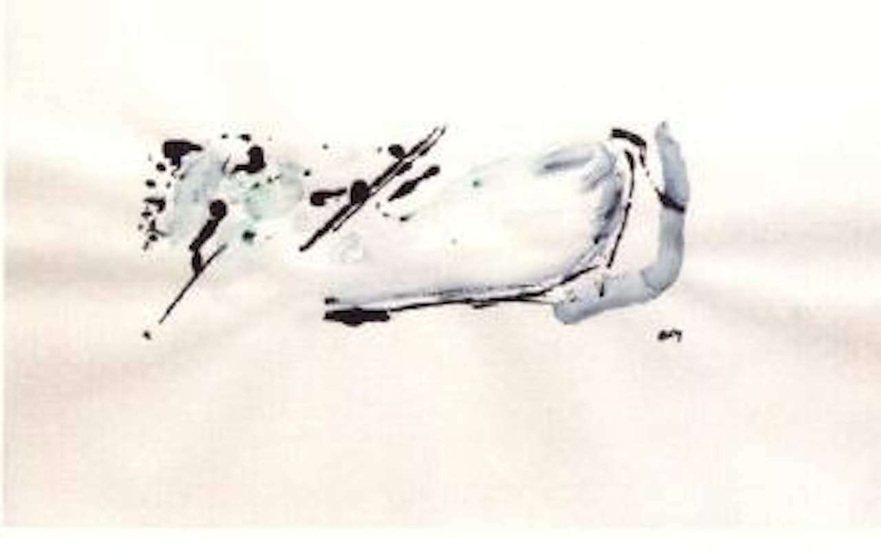 Composition noire et grise by Henri Michaux