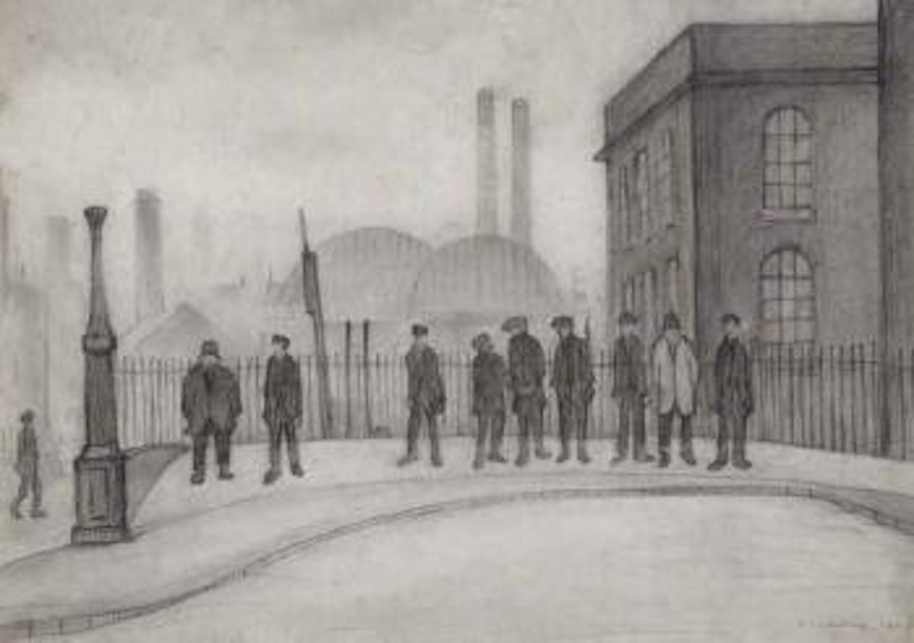 Out of work by Laurence Stephen Lowry