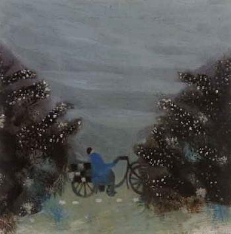 The singing motorcyclist by Mary Newcomb