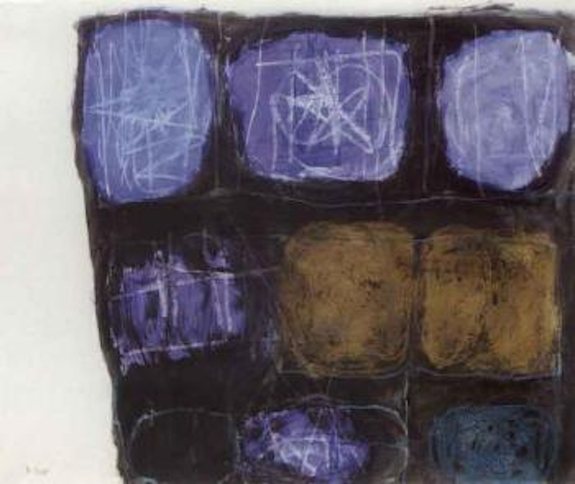 Blue, brown and black by William Scott