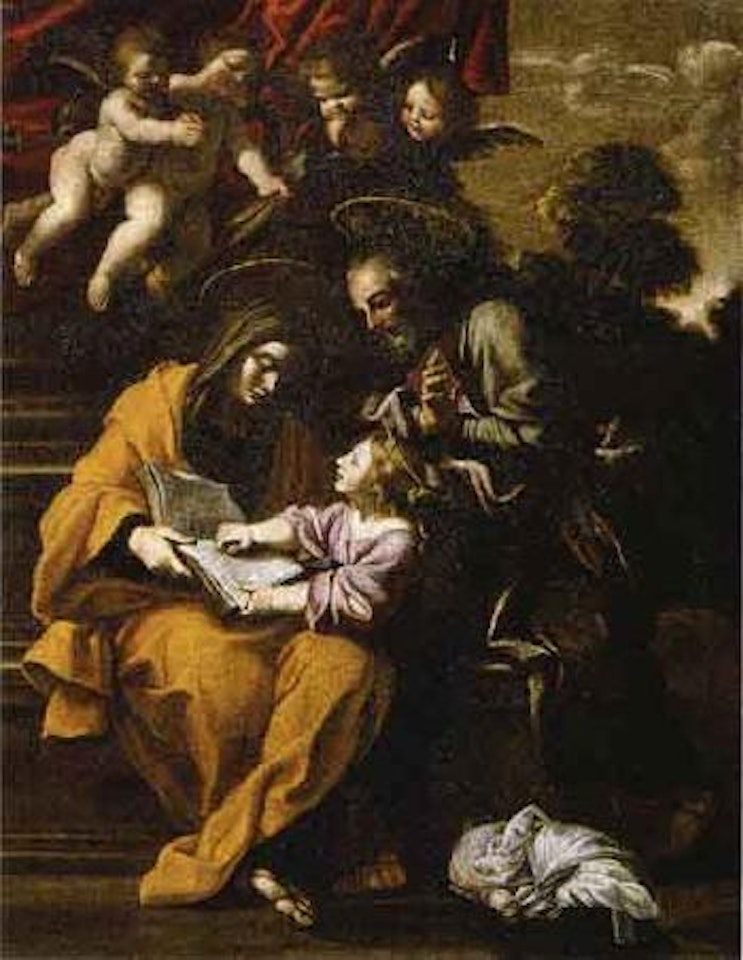 Education of the Virgin by Roman School