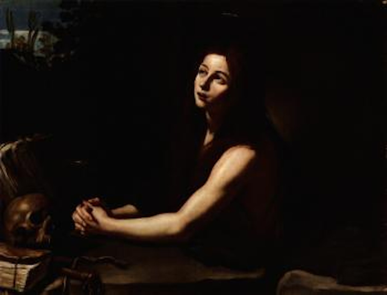 Magdalene repenting by Roman School