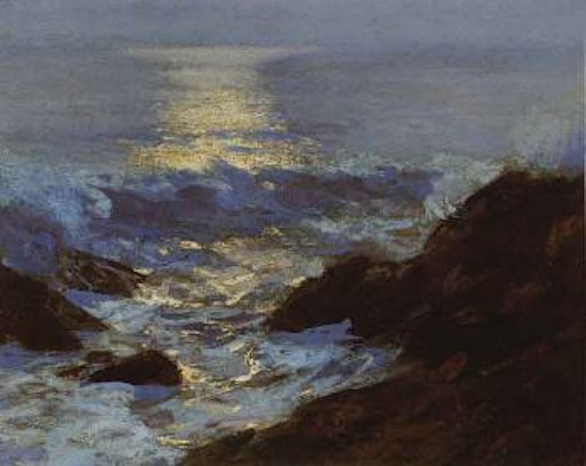 Seascape moonlight by Edward Henry Potthast