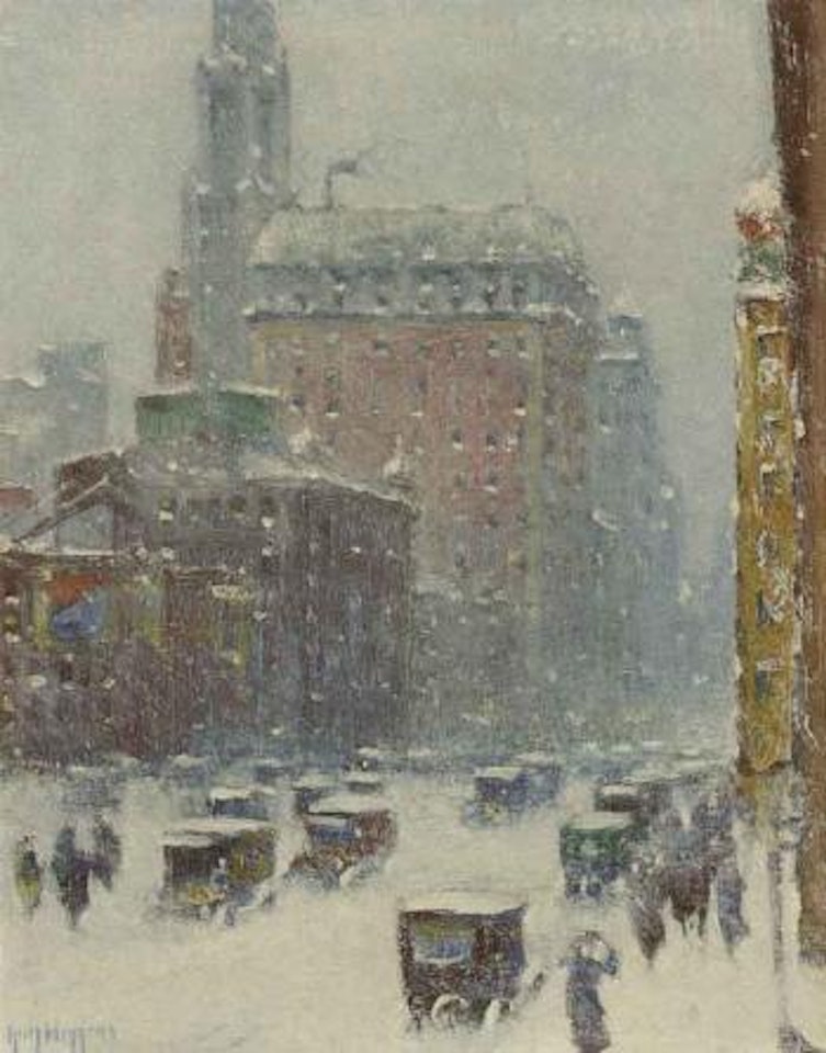 New York in the blizzard of 1920 by Guy Carleton Wiggins
