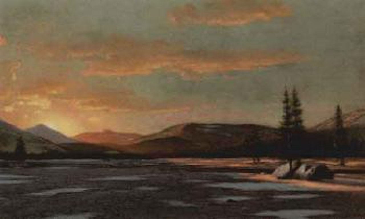 Winter sunset by William Bradford