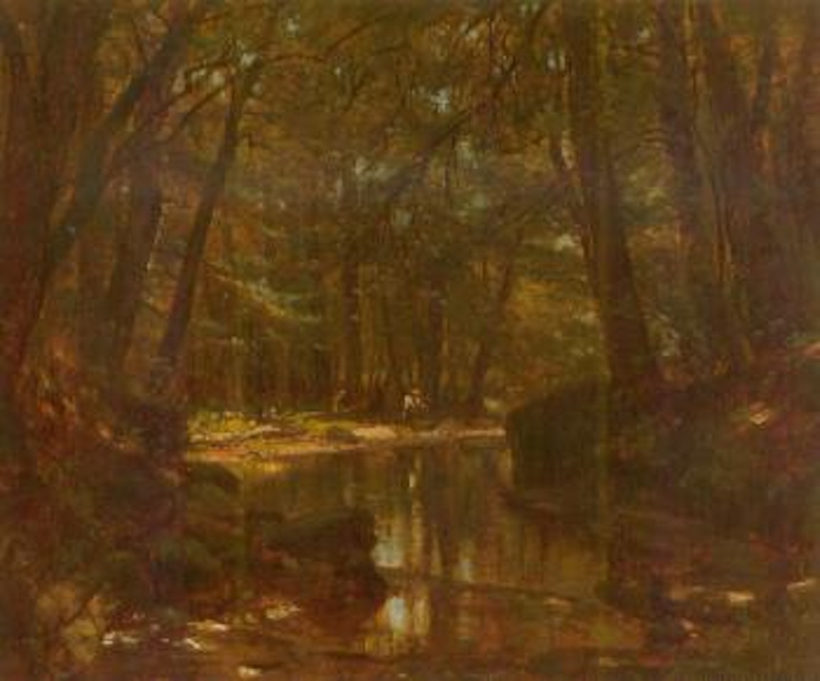 Trout stream by Worthington Whittredge