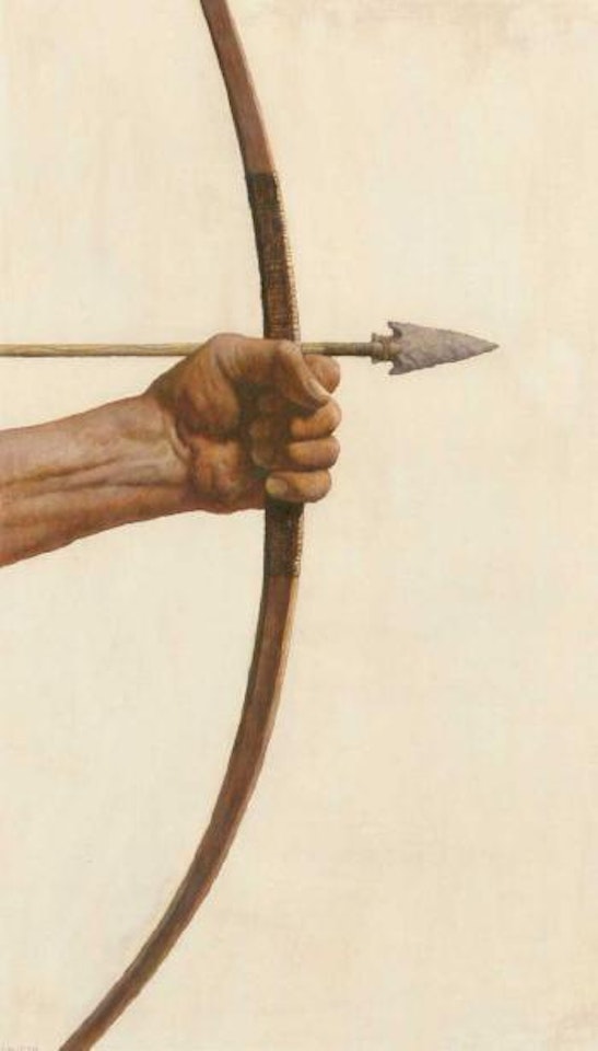 Bow and arrow by Newell Convers Wyeth