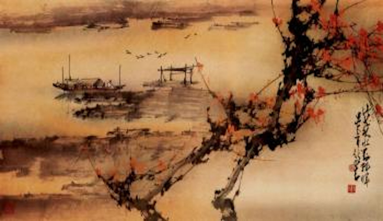 Autumn river by Zhao Shao'ang