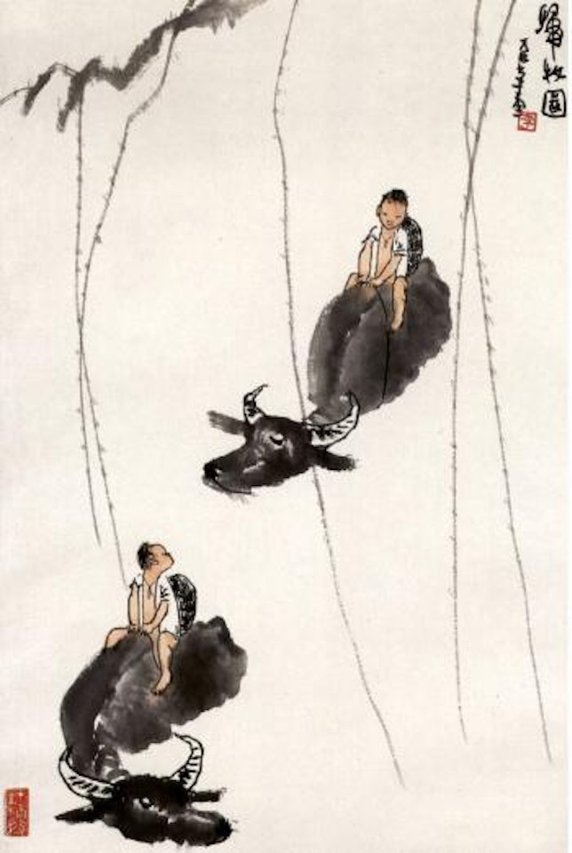 Cowherd by Li Keran