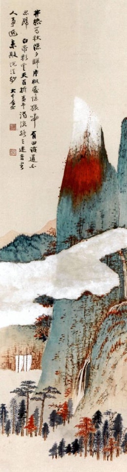 Autumn landscape by Zhang Daqian